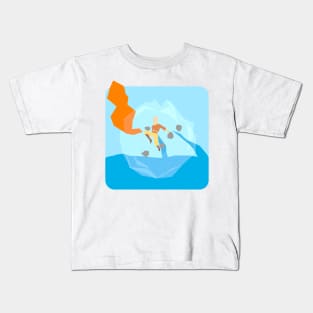 Avatar the last air bender water fire land air Kids T-Shirt